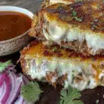 crispy birria grilled cheese - featured image