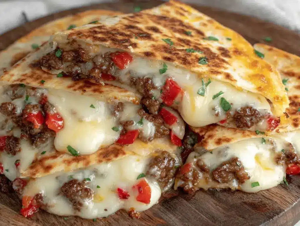 crispy cheesy breakfast quesadillas - featured image