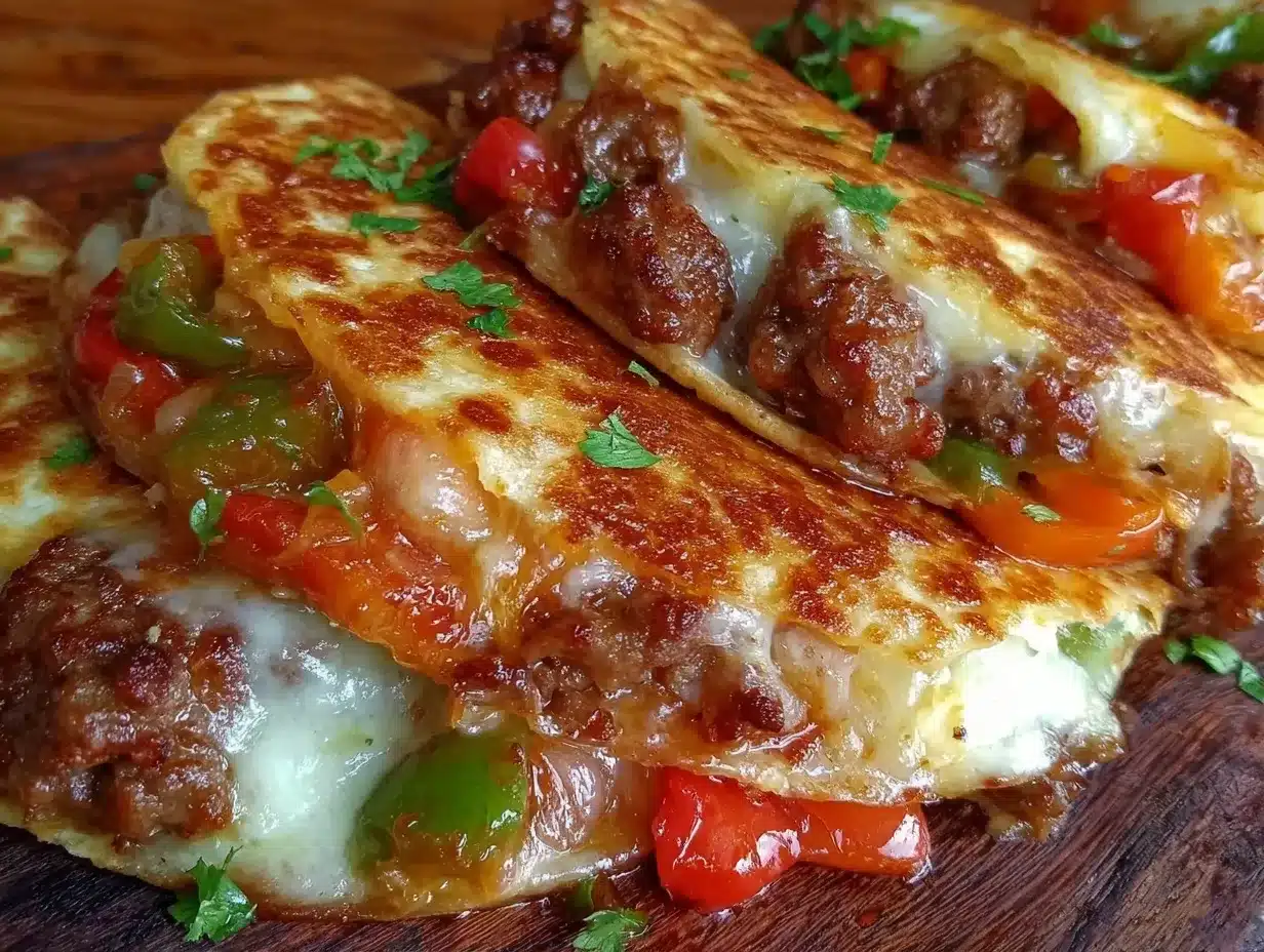 crispy cheesy breakfast quesadillas preparation steps