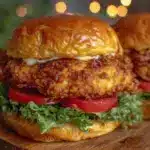 crispy chicken sandwich recipe - featured image