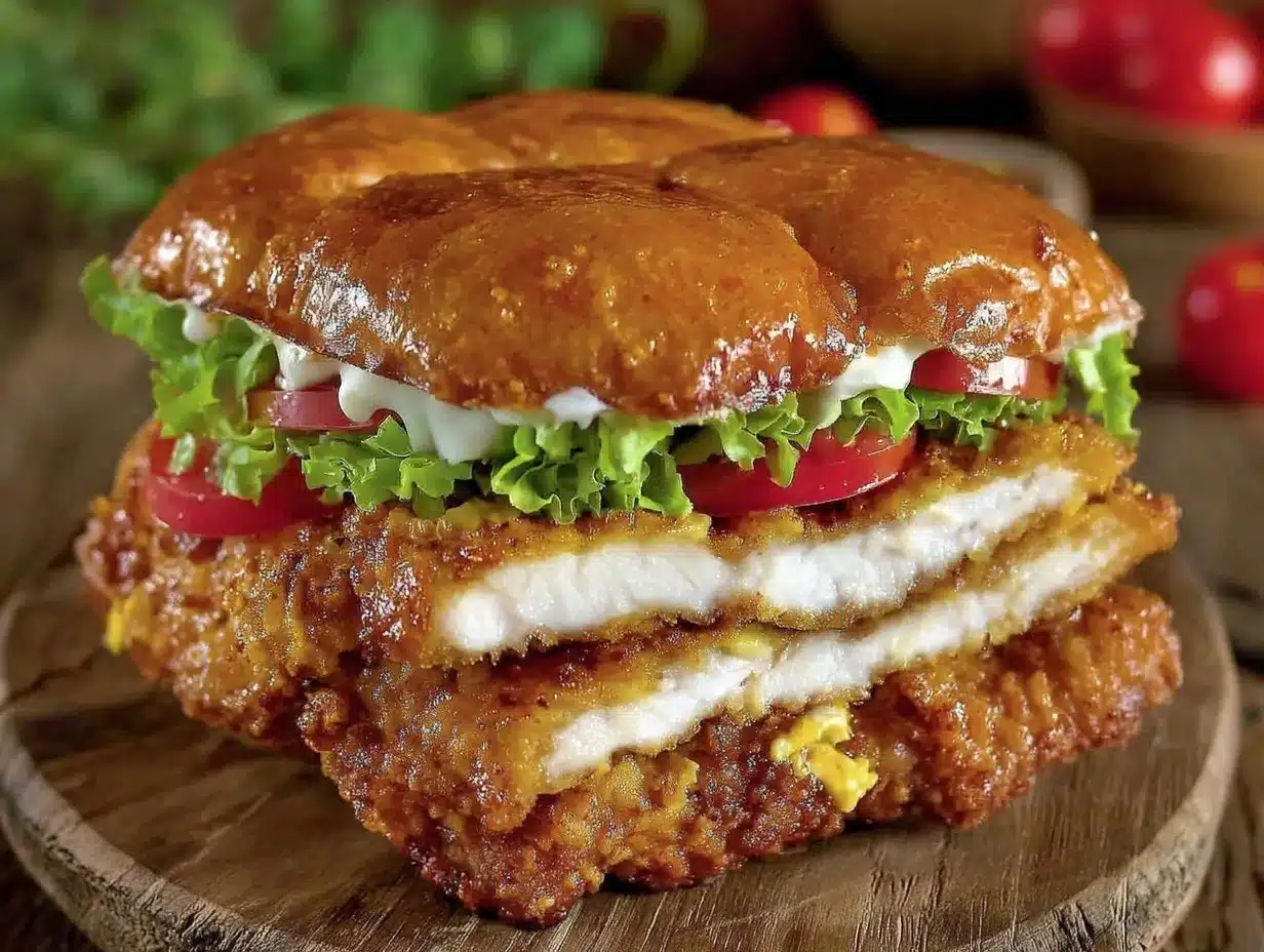 crispy chicken sandwich recipe preparation steps