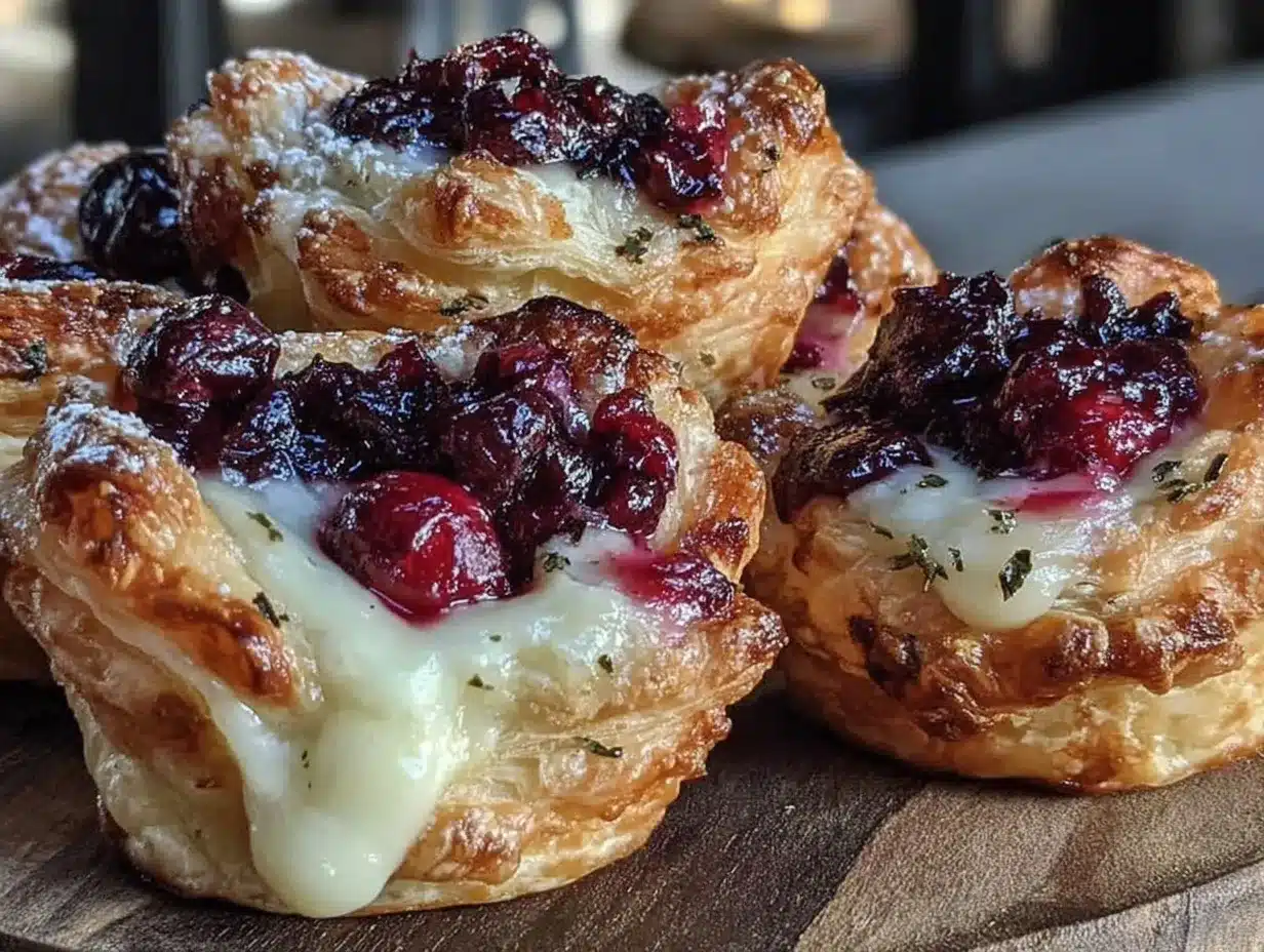 crispy cranberry brie bites preparation steps