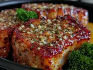 crispy garlic parmesan air fryer pork chops - featured image