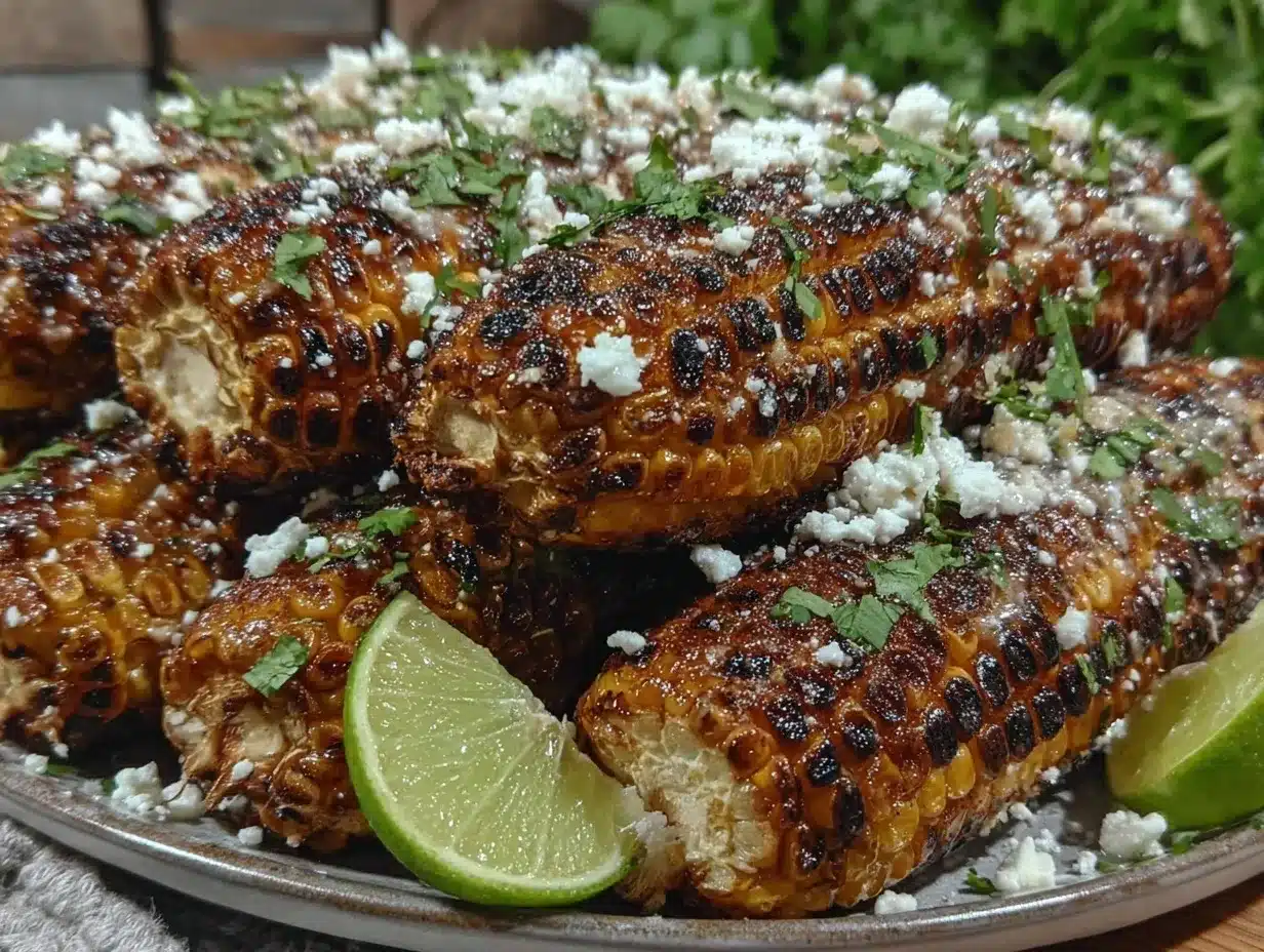 crispy grilled elote corn ribs preparation steps