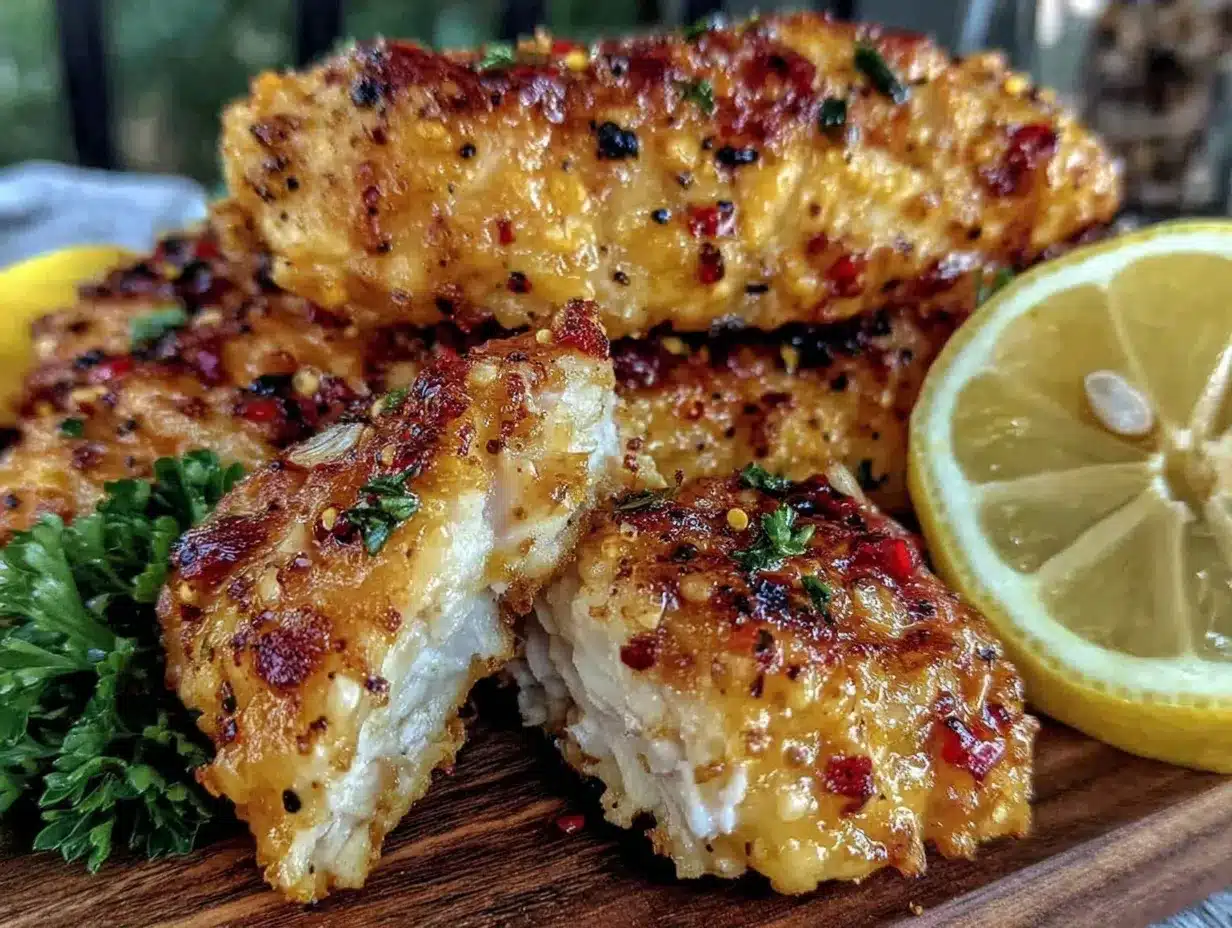 crispy lemon pepper chicken tenders preparation steps