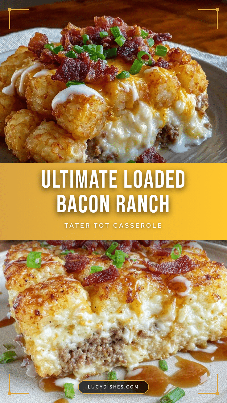 crispy loaded tater tot casserole recipe