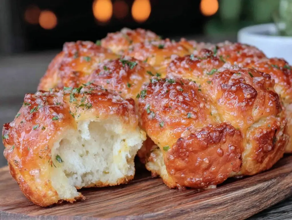 crispy pull-apart garlic butter rolls - featured image
