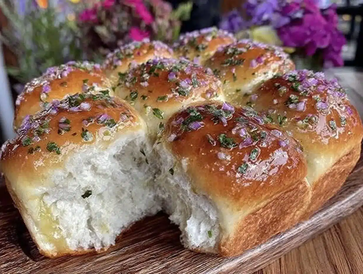 crispy pull-apart garlic butter rolls preparation steps