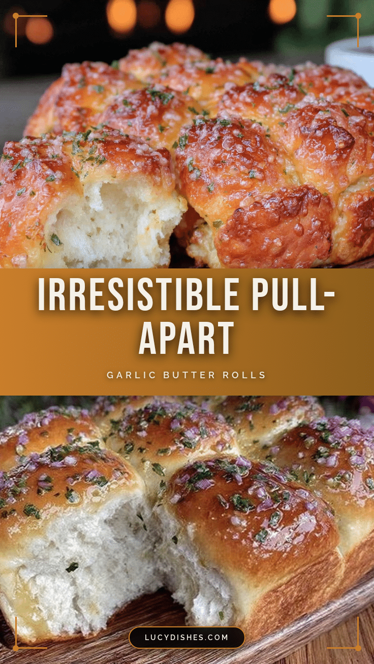 crispy pull-apart garlic butter rolls recipe