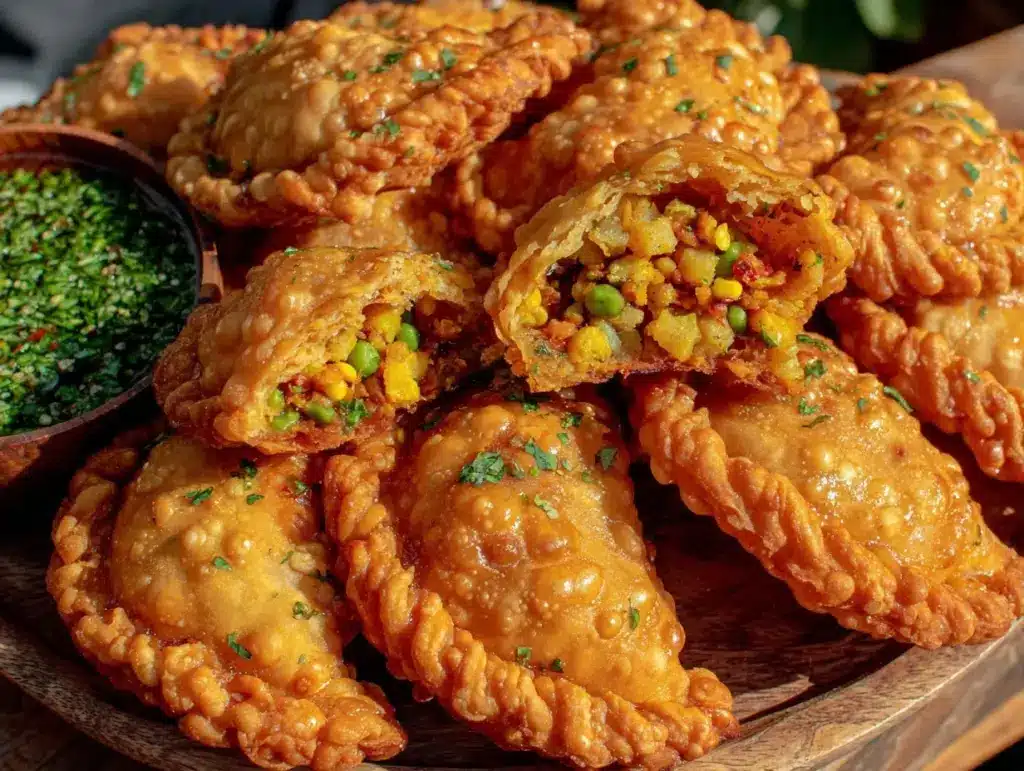 crispy samosa hand pies - featured image