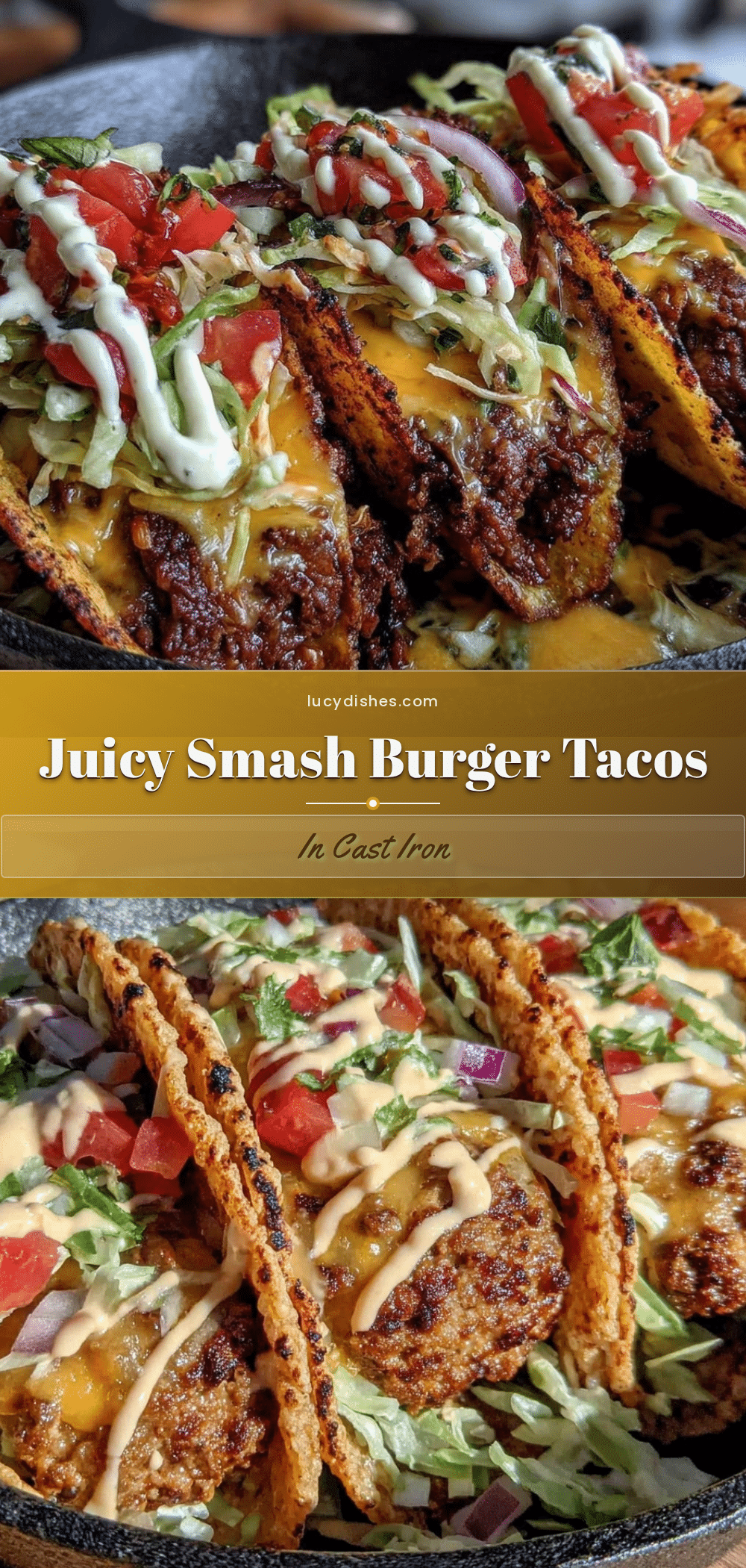 crispy smash burger tacos recipe