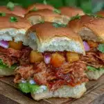 crockpot hawaiian pulled pork sliders - featured image