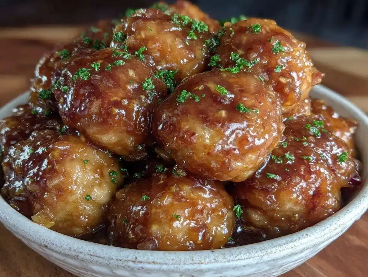 crockpot honey garlic meatballs preparation steps