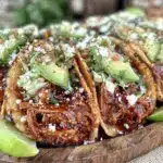 crockpot honey lime chicken tacos - featured image