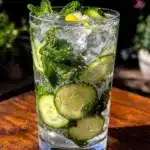 cucumber mint mocktail - featured image