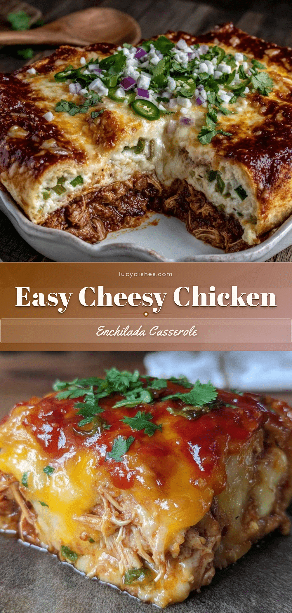 easy cheesy chicken enchilada casserole recipe