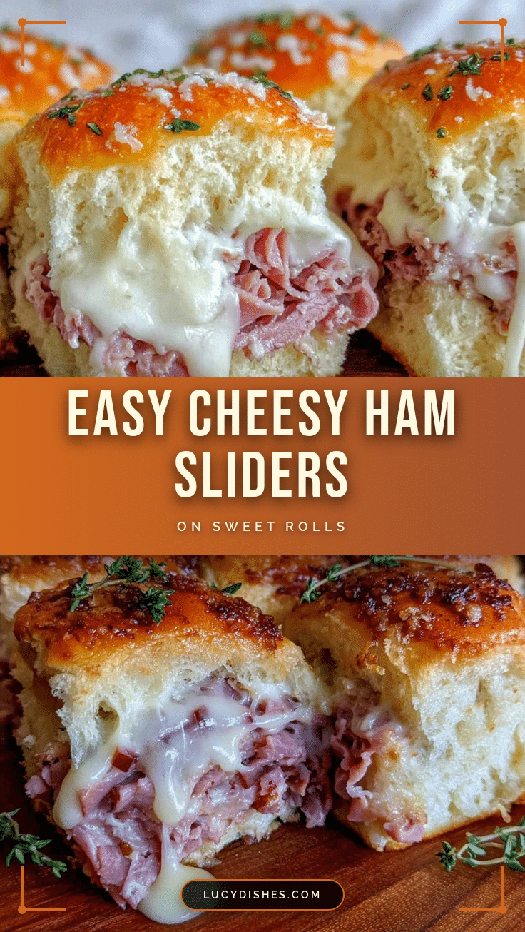 easy cheesy ham sliders recipe