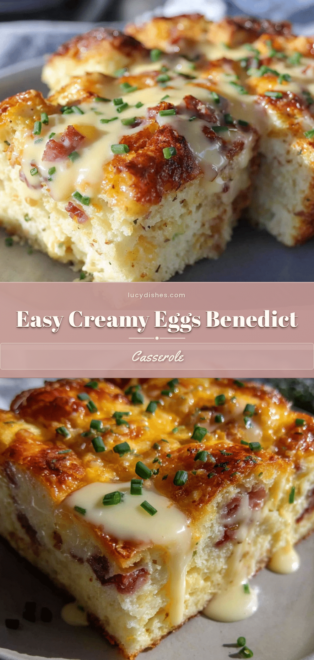 easy creamy eggs benedict casserole recipe