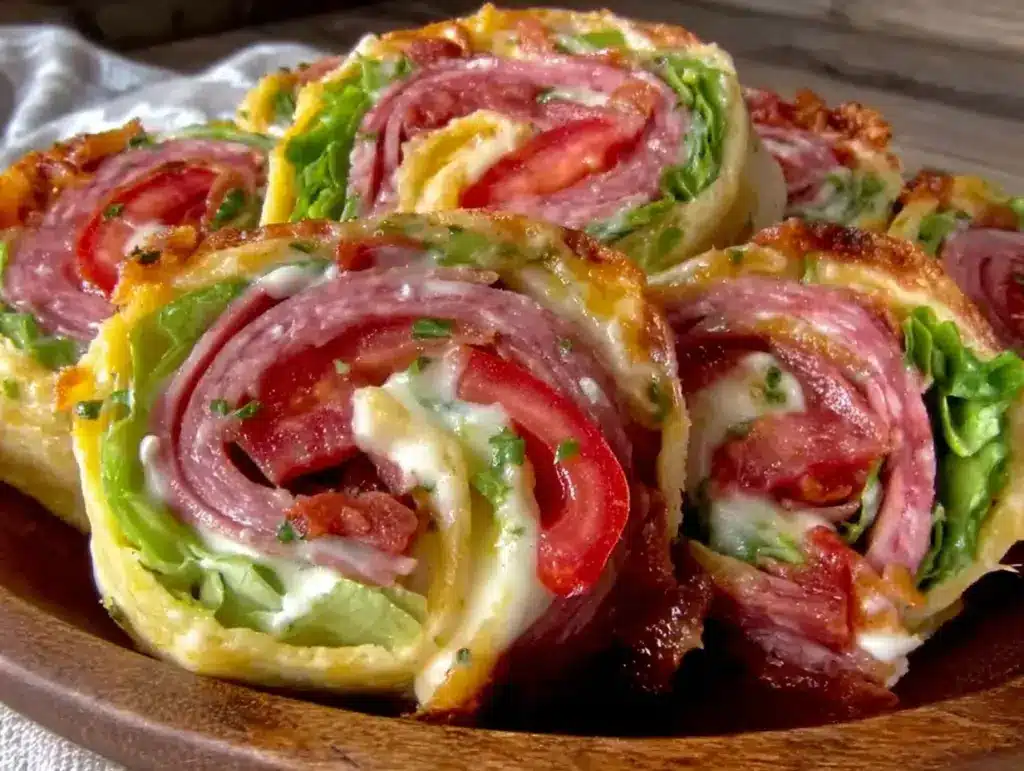 easy italian sub pinwheels - featured image