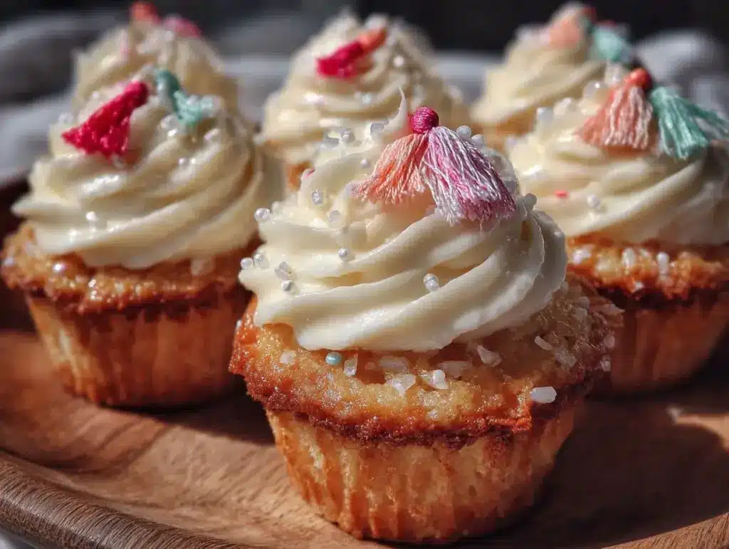 easy mini tassel cupcakes - featured image