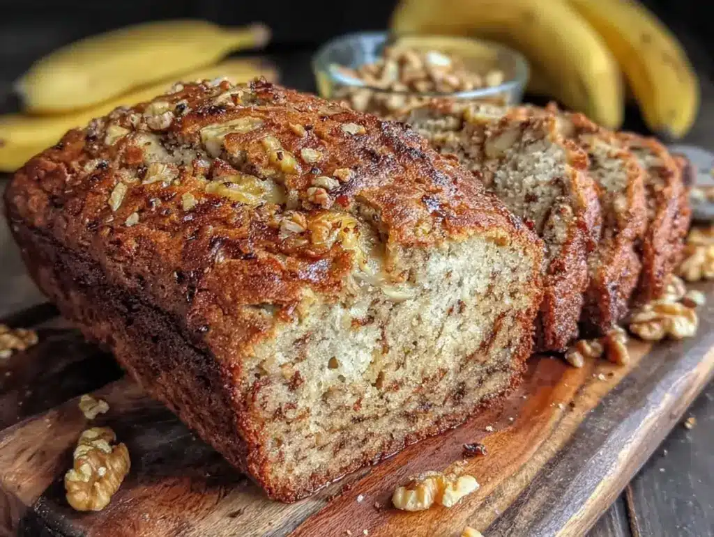 easy one-bowl banana bread recipe - featured image