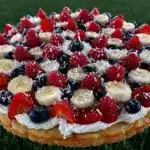 Easy Patriotic Fruit Pizza - featured image