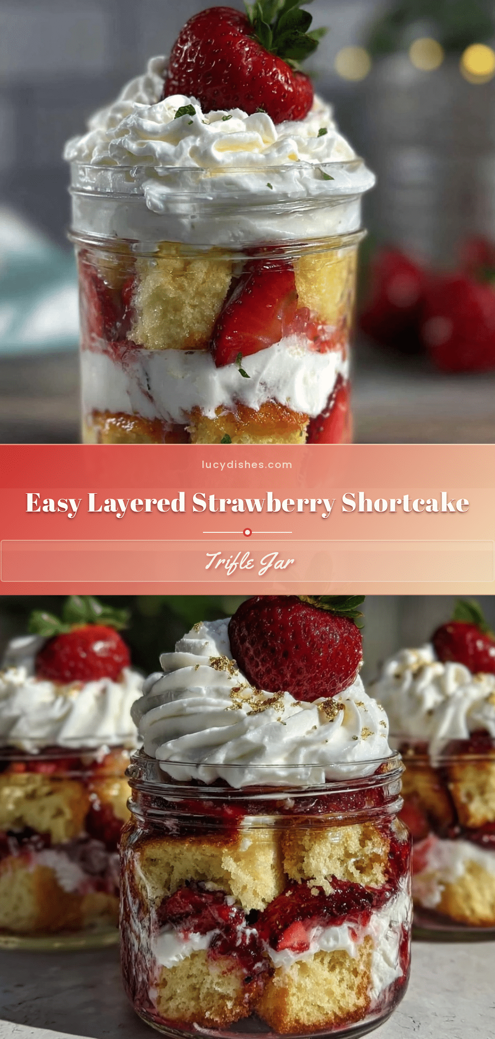 easy strawberry shortcake trifle recipe