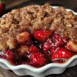 Easy Tangy Strawberry Rhubarb Crisp - featured image