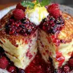 fluffy lemon ricotta pancakes - featured image