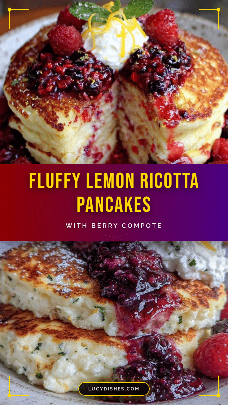 fluffy lemon ricotta pancakes recipe