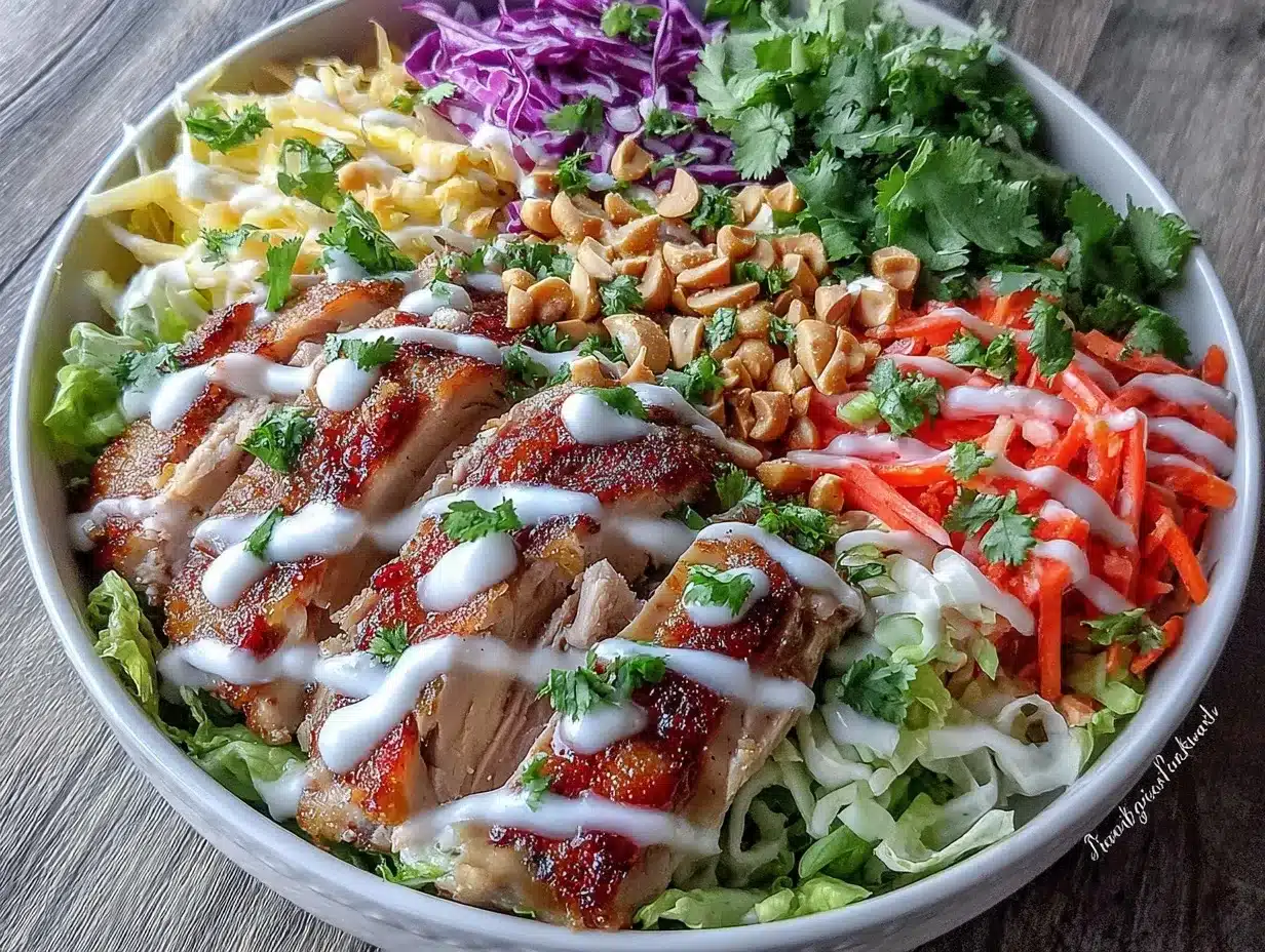 Fresh Asian Chicken Salad preparation steps