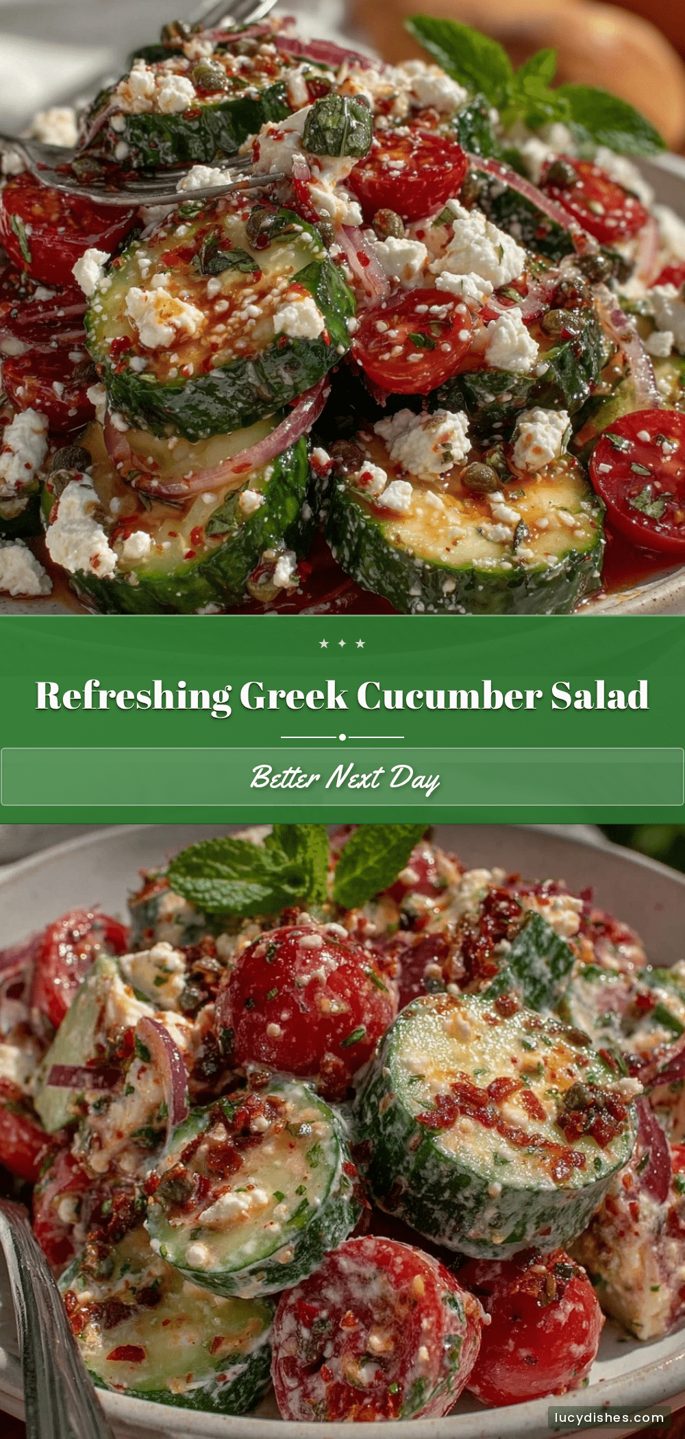 fresh greek cucumber salad recipe