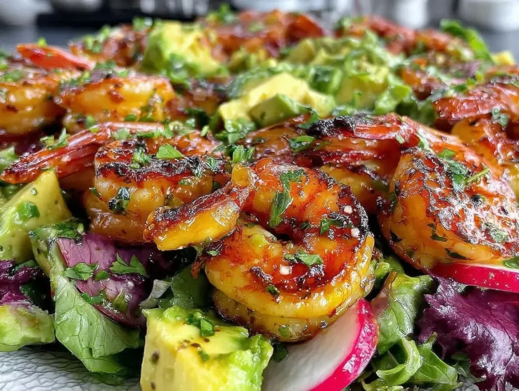 fresh shrimp avocado salad - featured image