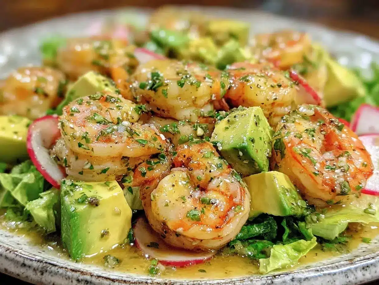 fresh shrimp avocado salad preparation steps