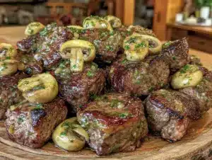 garlic butter steak bites - featured image