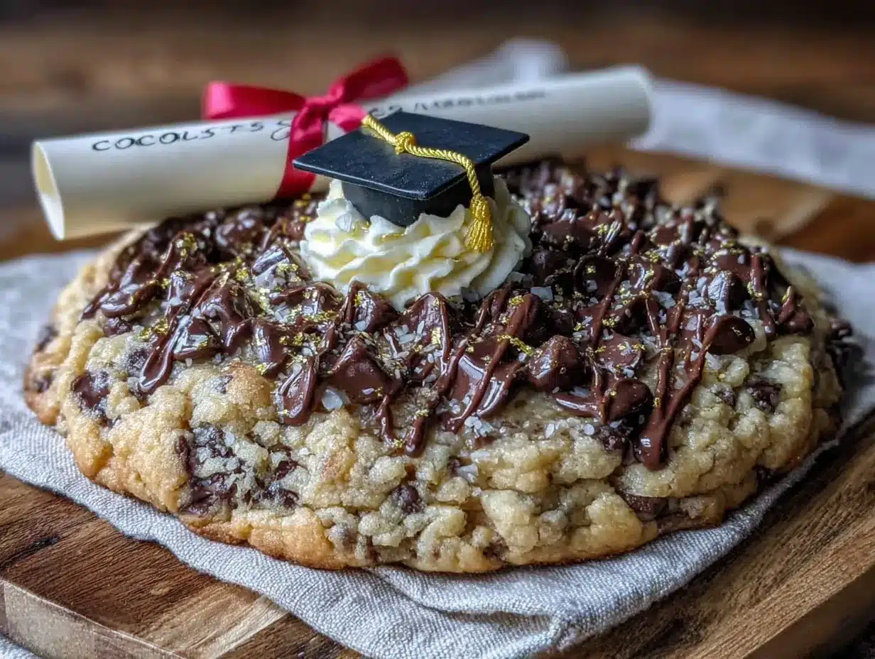 graduation cookie cake preparation steps