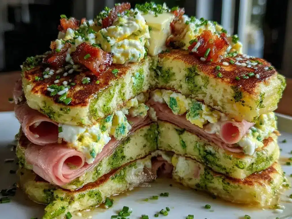 green eggs and ham pancakes - featured image