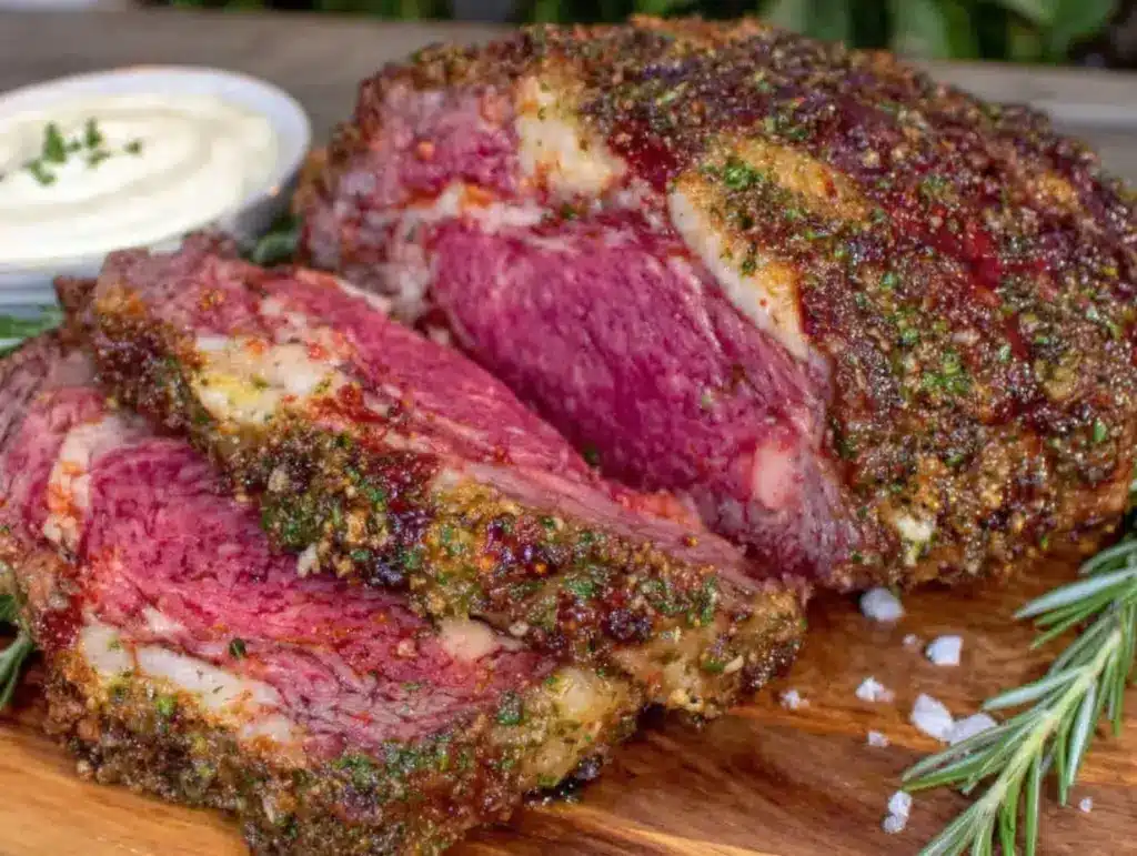 herb crusted prime rib roast - featured image