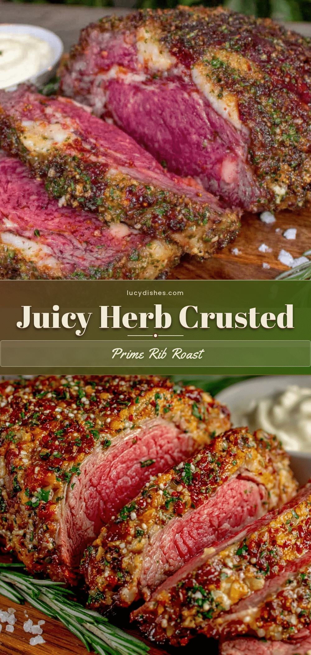 herb crusted prime rib roast recipe