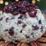 holiday cheese ball recipe - featured image
