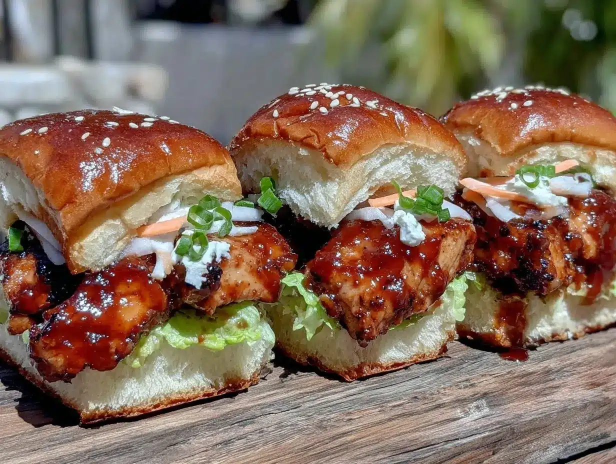 Korean BBQ Chicken Sliders preparation steps