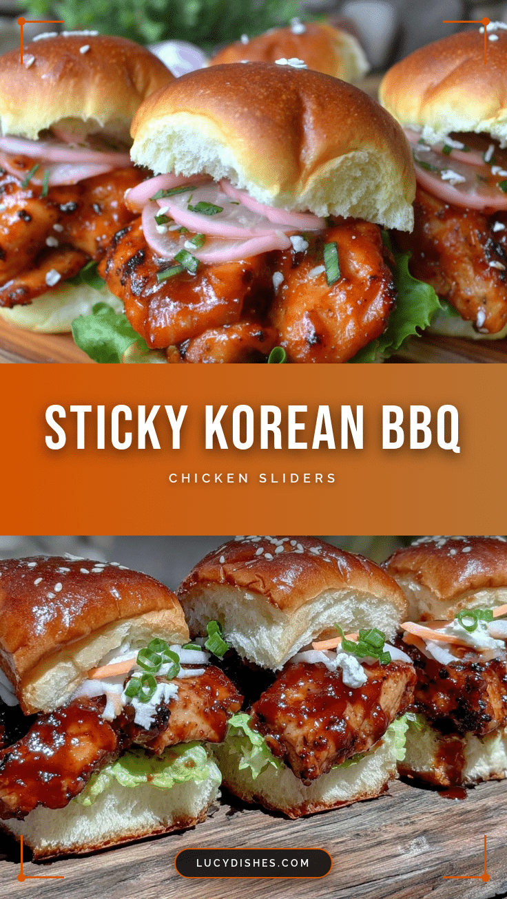 Korean BBQ Chicken Sliders recipe