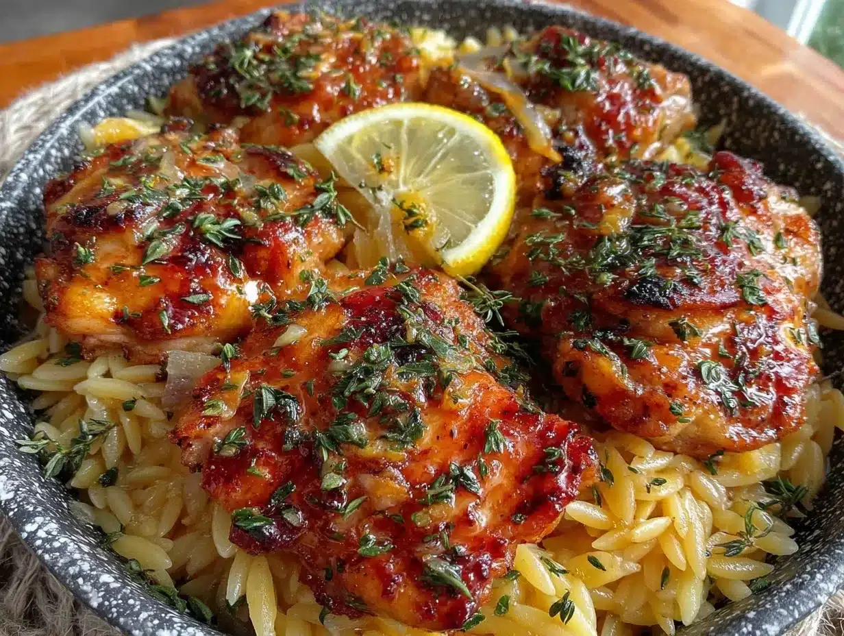 lemon herb chicken orzo preparation steps