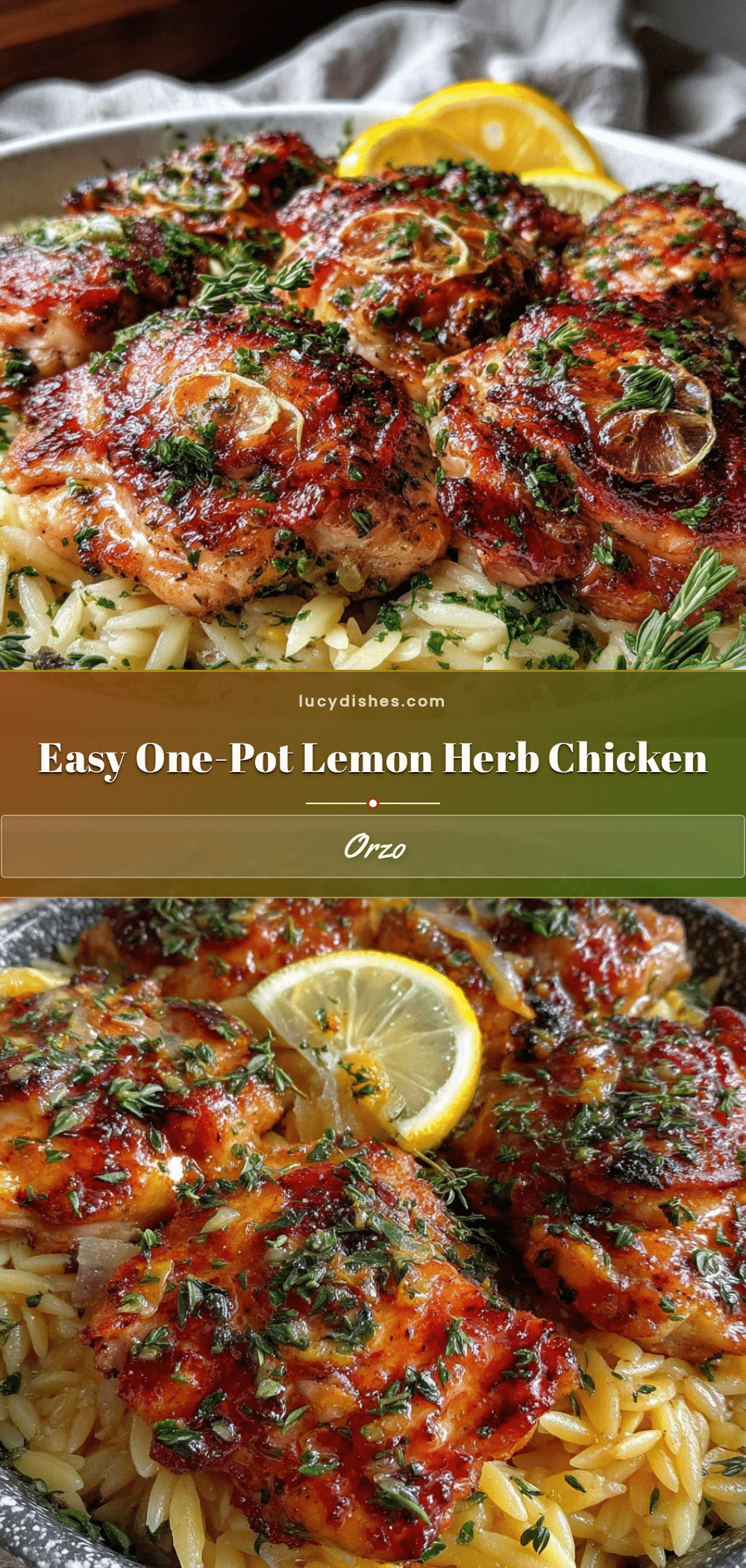 lemon herb chicken orzo recipe