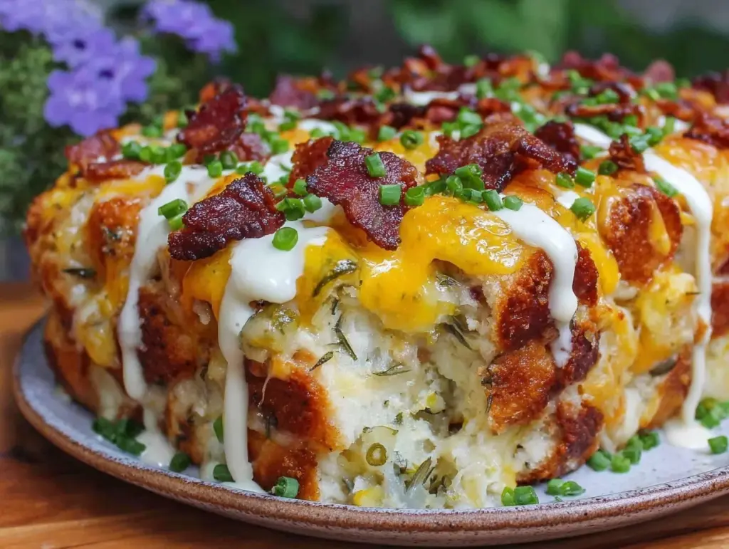 loaded ranch baked bean casserole - featured image