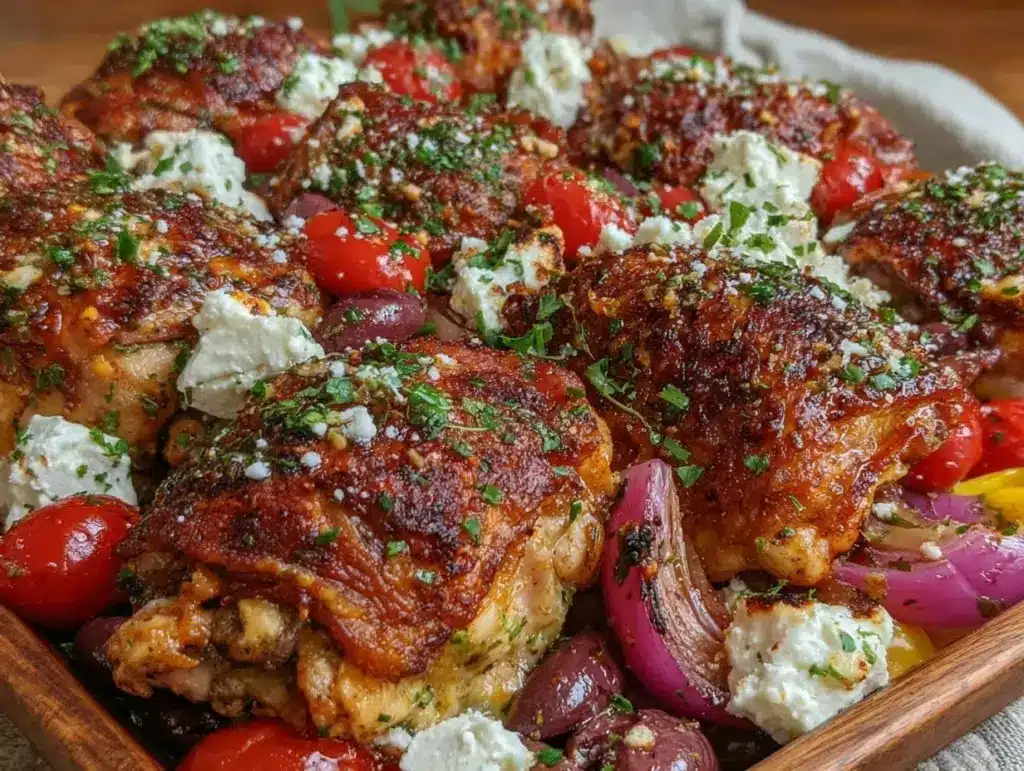 Mediterranean chicken sheet pan dinner - featured image