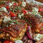 Mediterranean chicken sheet pan dinner - featured image
