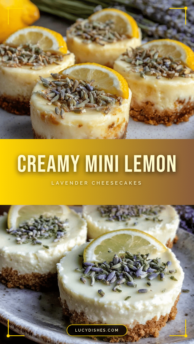 mini lemon lavender cheesecakes recipe