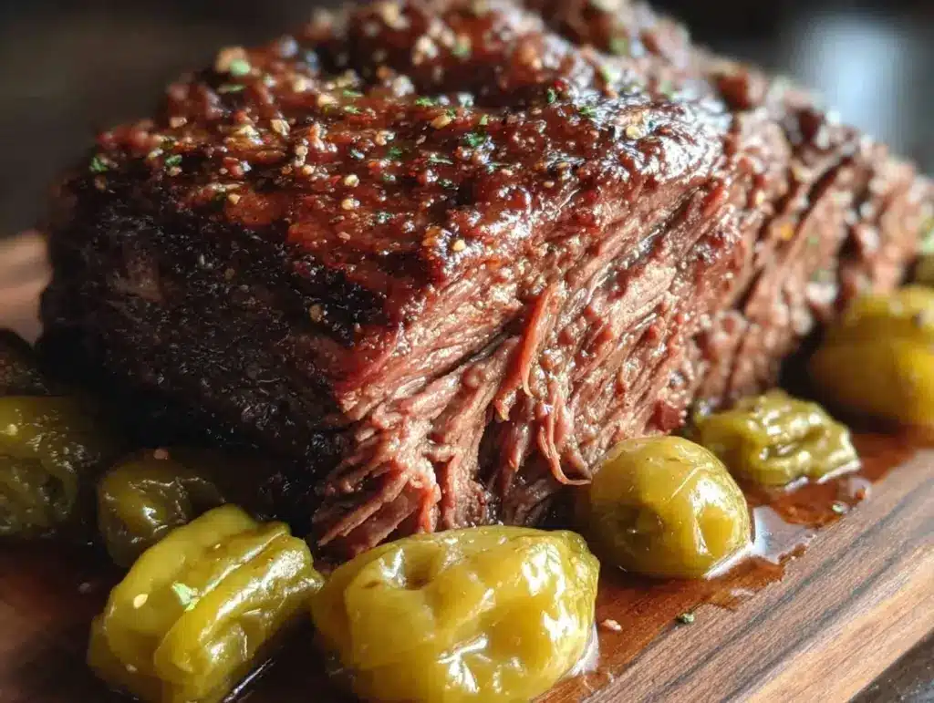 Mississippi Pot Roast Crockpot Recipe - featured image