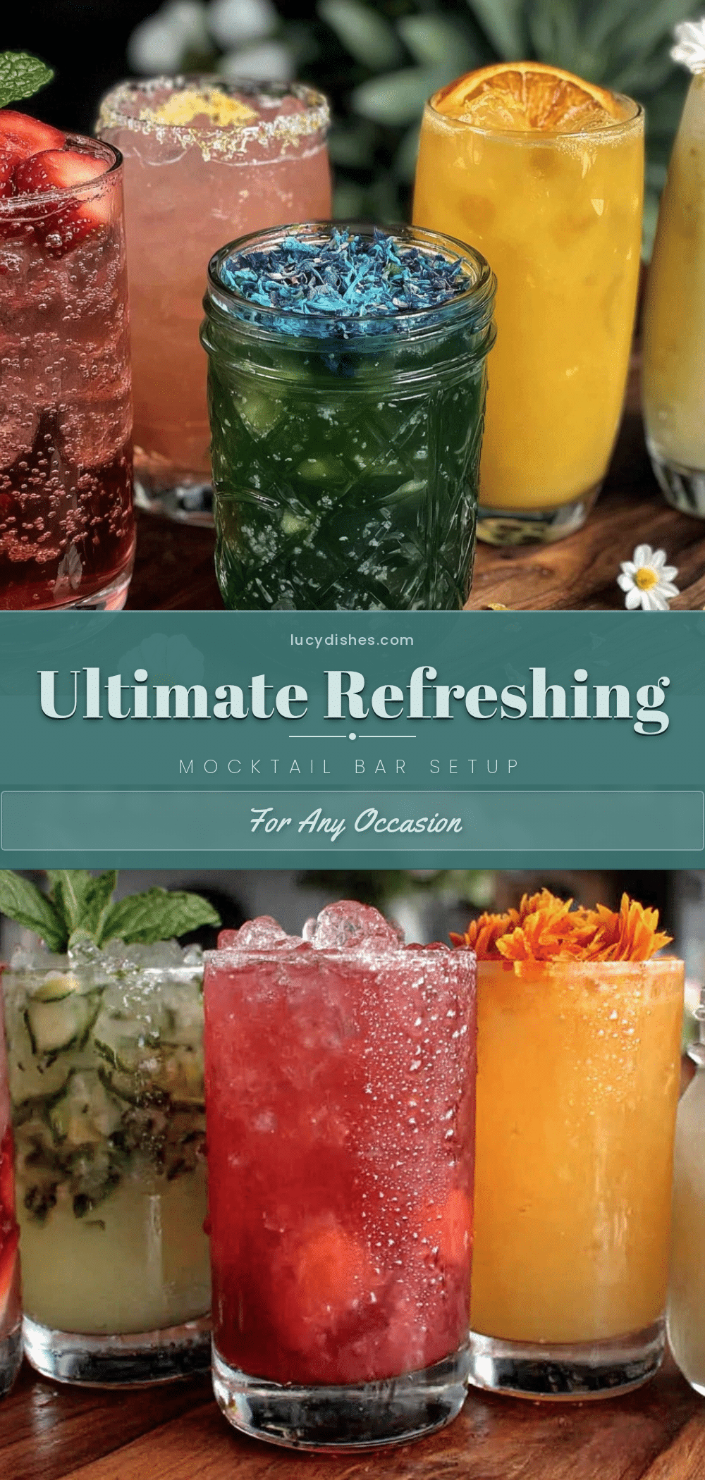 mocktail bar setup recipe